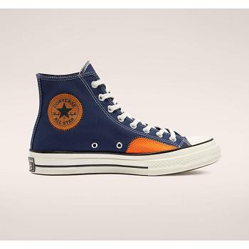 Converse Alt Exploration Chuck 70 Hi Tmavomodre / Oranzove - Damske Vysoké Tenisky